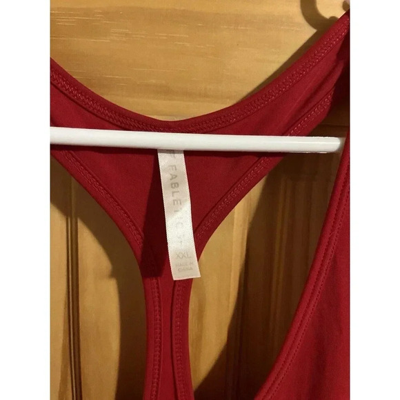Fabletics Haute Red Cacey Racerback Maxi Dress 2X/XXL Minimalist Comfort Beach - Picture 2 of 4